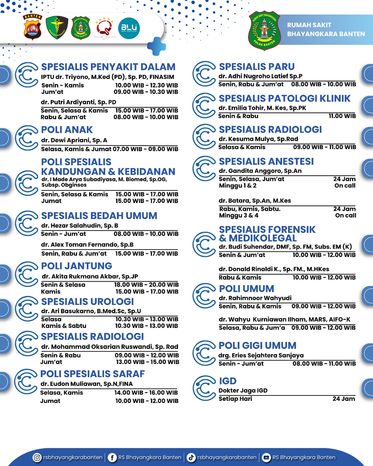 JADWAL DOKTER